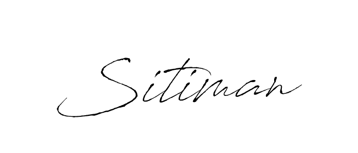 Also we have Sitiman name is the best signature style. Create professional handwritten signature collection using Antro_Vectra autograph style. Sitiman signature style 6 images and pictures png