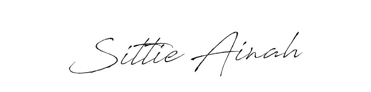 Sittie Ainah stylish signature style. Best Handwritten Sign (Antro_Vectra) for my name. Handwritten Signature Collection Ideas for my name Sittie Ainah. Sittie Ainah signature style 6 images and pictures png