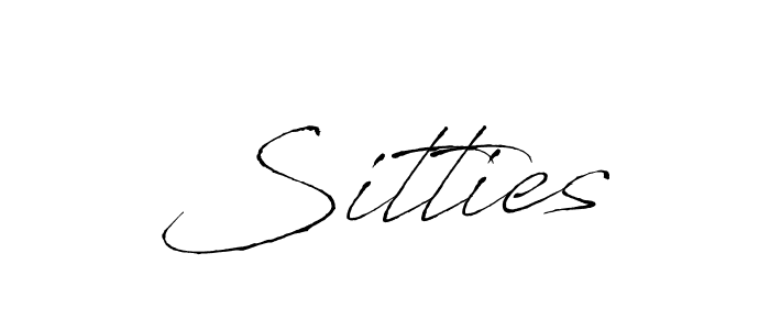 Sitties stylish signature style. Best Handwritten Sign (Antro_Vectra) for my name. Handwritten Signature Collection Ideas for my name Sitties. Sitties signature style 6 images and pictures png