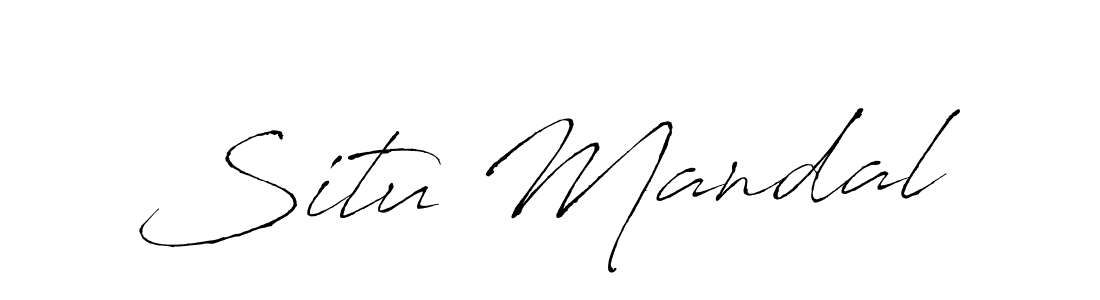 The best way (Antro_Vectra) to make a short signature is to pick only two or three words in your name. The name Situ Mandal include a total of six letters. For converting this name. Situ Mandal signature style 6 images and pictures png