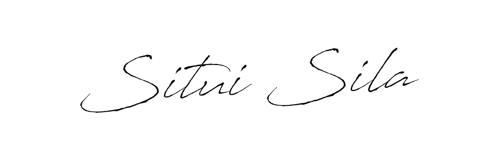 How to make Situi Sila name signature. Use Antro_Vectra style for creating short signs online. This is the latest handwritten sign. Situi Sila signature style 6 images and pictures png