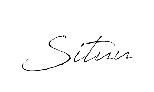 Create a beautiful signature design for name Situu. With this signature (Antro_Vectra) fonts, you can make a handwritten signature for free. Situu signature style 6 images and pictures png