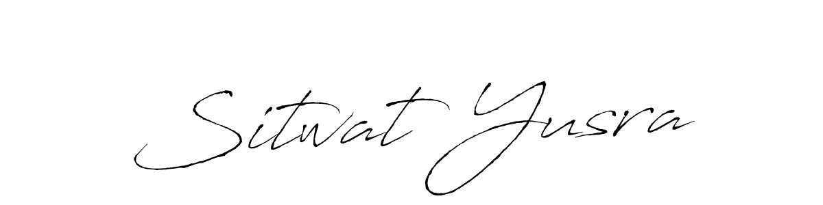 Sitwat Yusra stylish signature style. Best Handwritten Sign (Antro_Vectra) for my name. Handwritten Signature Collection Ideas for my name Sitwat Yusra. Sitwat Yusra signature style 6 images and pictures png