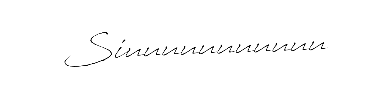 Make a beautiful signature design for name Siuuuuuuuuuuu. With this signature (Antro_Vectra) style, you can create a handwritten signature for free. Siuuuuuuuuuuu signature style 6 images and pictures png