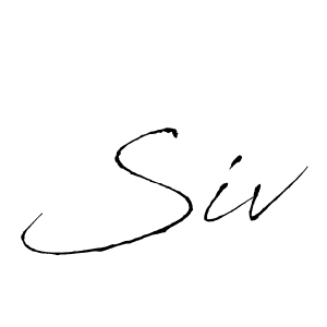 Make a beautiful signature design for name Siv. With this signature (Antro_Vectra) style, you can create a handwritten signature for free. Siv signature style 6 images and pictures png