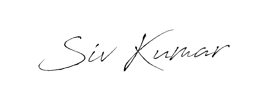 Siv Kumar stylish signature style. Best Handwritten Sign (Antro_Vectra) for my name. Handwritten Signature Collection Ideas for my name Siv Kumar. Siv Kumar signature style 6 images and pictures png