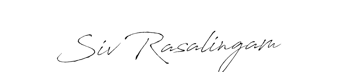 You should practise on your own different ways (Antro_Vectra) to write your name (Siv Rasalingam) in signature. don't let someone else do it for you. Siv Rasalingam signature style 6 images and pictures png