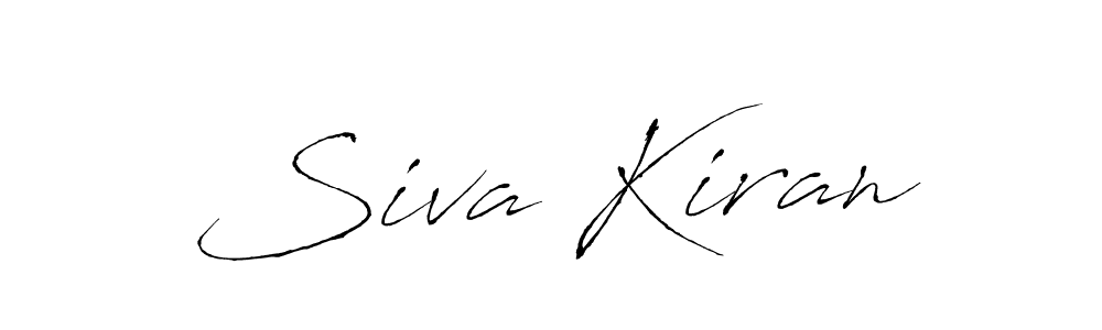 Make a beautiful signature design for name Siva Kiran. With this signature (Antro_Vectra) style, you can create a handwritten signature for free. Siva Kiran signature style 6 images and pictures png