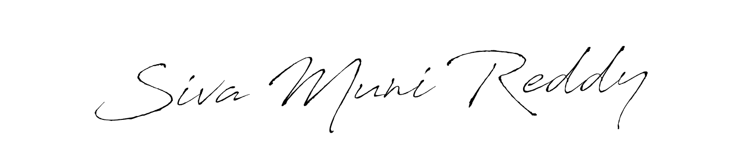 How to make Siva Muni Reddy name signature. Use Antro_Vectra style for creating short signs online. This is the latest handwritten sign. Siva Muni Reddy signature style 6 images and pictures png