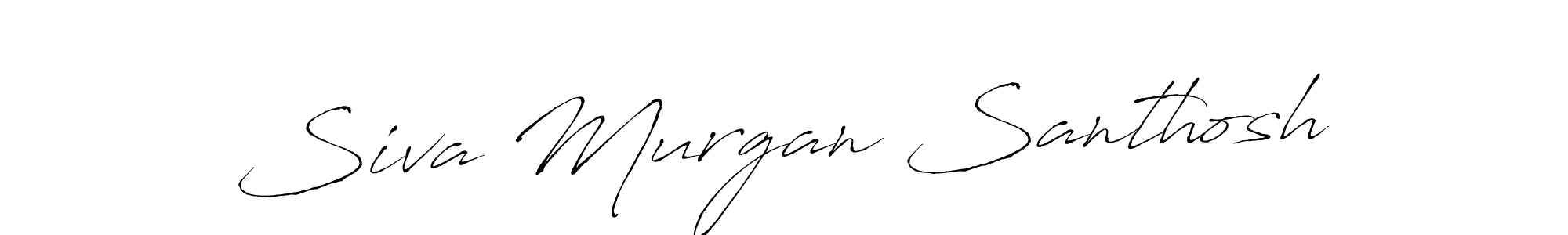 This is the best signature style for the Siva Murgan Santhosh name. Also you like these signature font (Antro_Vectra). Mix name signature. Siva Murgan Santhosh signature style 6 images and pictures png