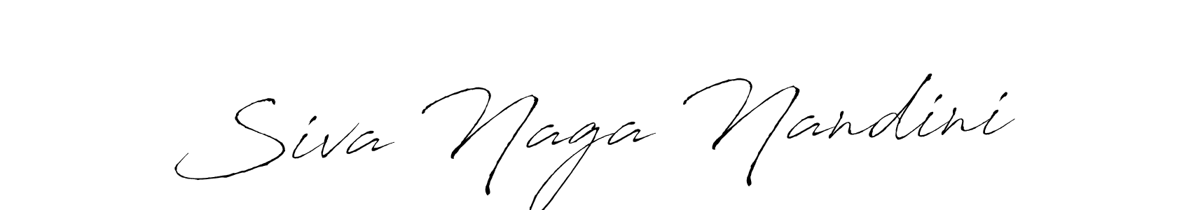 Make a beautiful signature design for name Siva Naga Nandini. With this signature (Antro_Vectra) style, you can create a handwritten signature for free. Siva Naga Nandini signature style 6 images and pictures png