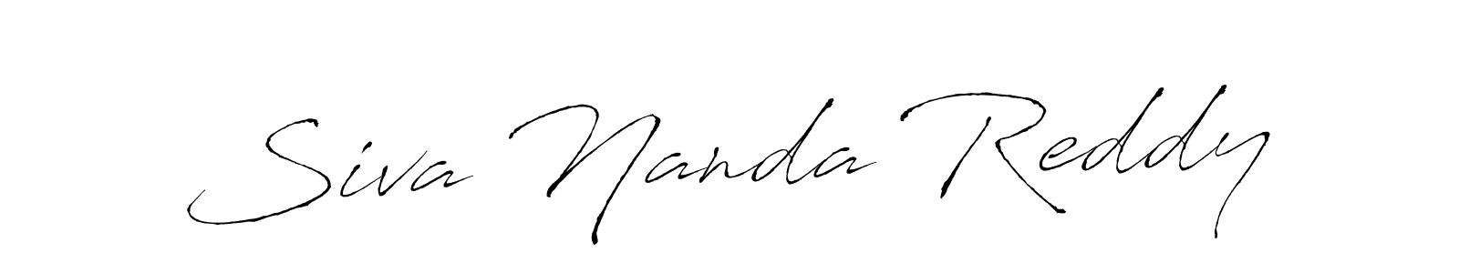 Siva Nanda Reddy stylish signature style. Best Handwritten Sign (Antro_Vectra) for my name. Handwritten Signature Collection Ideas for my name Siva Nanda Reddy. Siva Nanda Reddy signature style 6 images and pictures png