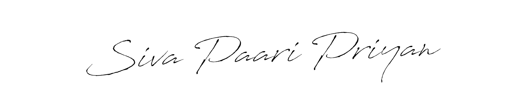 Use a signature maker to create a handwritten signature online. With this signature software, you can design (Antro_Vectra) your own signature for name Siva Paari Priyan. Siva Paari Priyan signature style 6 images and pictures png