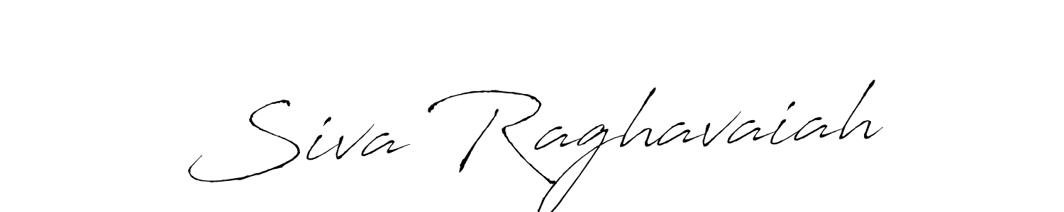 Make a beautiful signature design for name Siva Raghavaiah. With this signature (Antro_Vectra) style, you can create a handwritten signature for free. Siva Raghavaiah signature style 6 images and pictures png