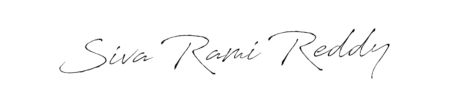 Use a signature maker to create a handwritten signature online. With this signature software, you can design (Antro_Vectra) your own signature for name Siva Rami Reddy. Siva Rami Reddy signature style 6 images and pictures png