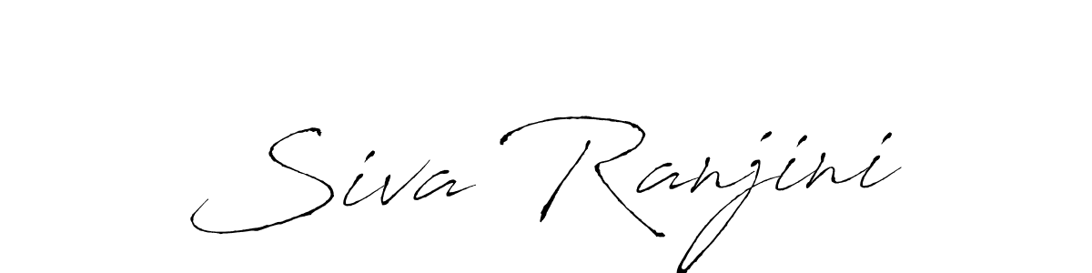 How to make Siva Ranjini name signature. Use Antro_Vectra style for creating short signs online. This is the latest handwritten sign. Siva Ranjini signature style 6 images and pictures png