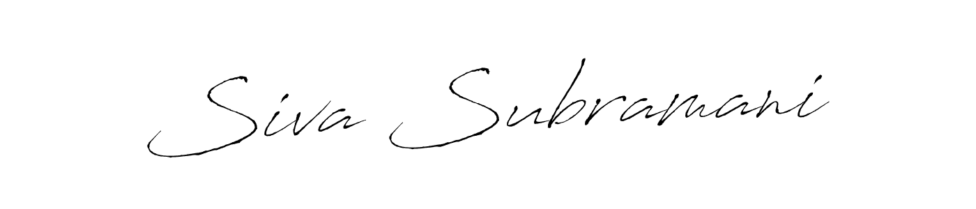 How to make Siva Subramani name signature. Use Antro_Vectra style for creating short signs online. This is the latest handwritten sign. Siva Subramani signature style 6 images and pictures png