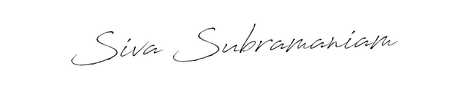 Make a beautiful signature design for name Siva Subramaniam. With this signature (Antro_Vectra) style, you can create a handwritten signature for free. Siva Subramaniam signature style 6 images and pictures png