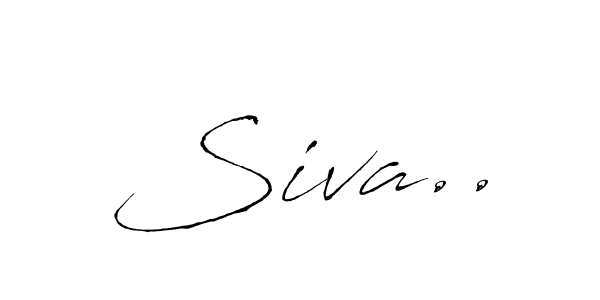 Make a beautiful signature design for name Siva... With this signature (Antro_Vectra) style, you can create a handwritten signature for free. Siva.. signature style 6 images and pictures png