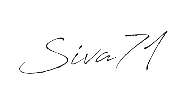 Siva71 stylish signature style. Best Handwritten Sign (Antro_Vectra) for my name. Handwritten Signature Collection Ideas for my name Siva71. Siva71 signature style 6 images and pictures png