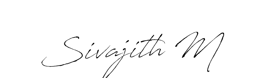 Create a beautiful signature design for name Sivajith M. With this signature (Antro_Vectra) fonts, you can make a handwritten signature for free. Sivajith M signature style 6 images and pictures png