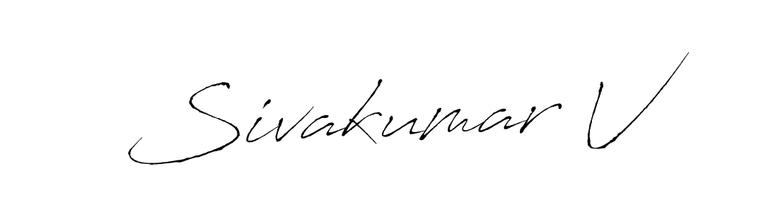 You should practise on your own different ways (Antro_Vectra) to write your name (Sivakumar V) in signature. don't let someone else do it for you. Sivakumar V signature style 6 images and pictures png