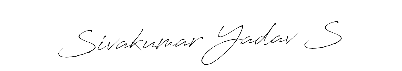 Sivakumar Yadav S stylish signature style. Best Handwritten Sign (Antro_Vectra) for my name. Handwritten Signature Collection Ideas for my name Sivakumar Yadav S. Sivakumar Yadav S signature style 6 images and pictures png