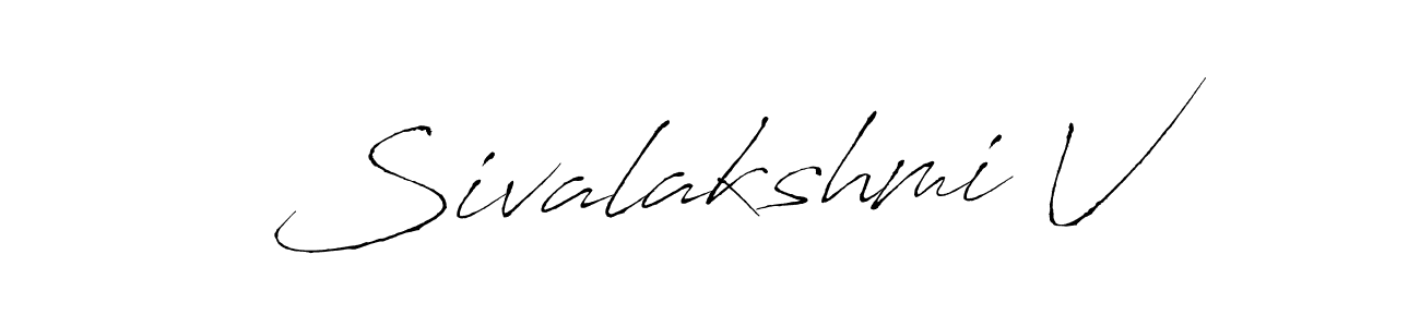 This is the best signature style for the Sivalakshmi V name. Also you like these signature font (Antro_Vectra). Mix name signature. Sivalakshmi V signature style 6 images and pictures png
