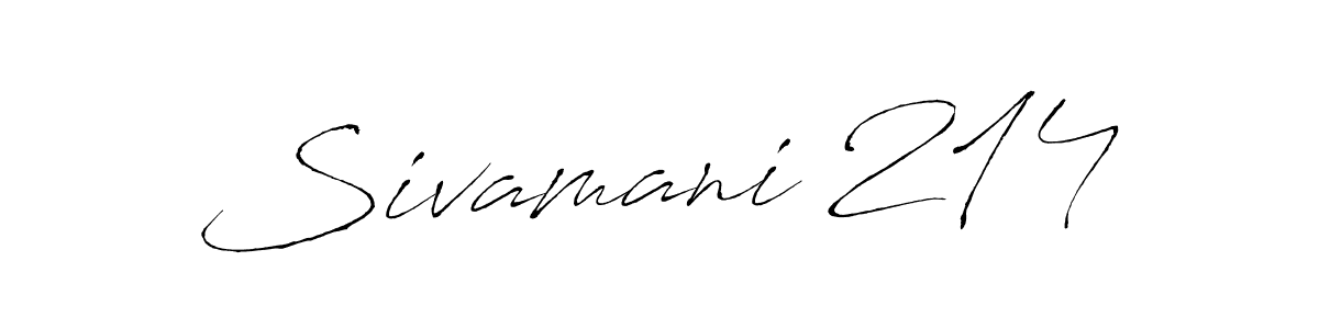 Make a beautiful signature design for name Sivamani 214. Use this online signature maker to create a handwritten signature for free. Sivamani 214 signature style 6 images and pictures png