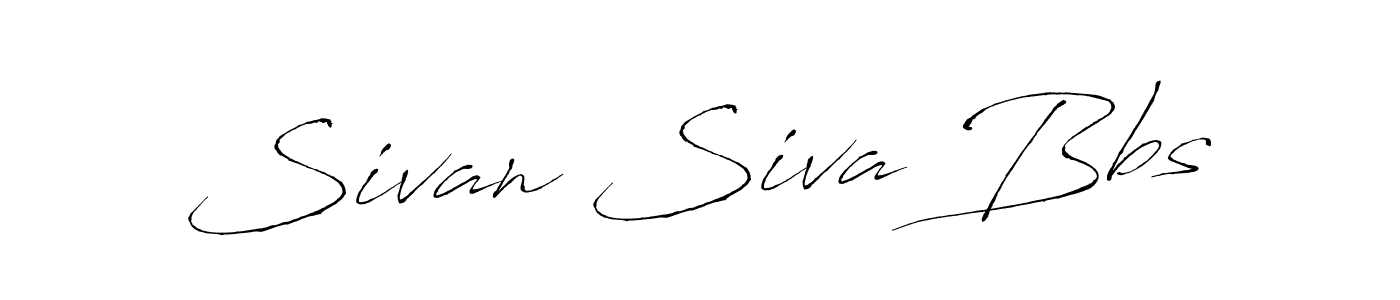 How to make Sivan Siva Bbs name signature. Use Antro_Vectra style for creating short signs online. This is the latest handwritten sign. Sivan Siva Bbs signature style 6 images and pictures png