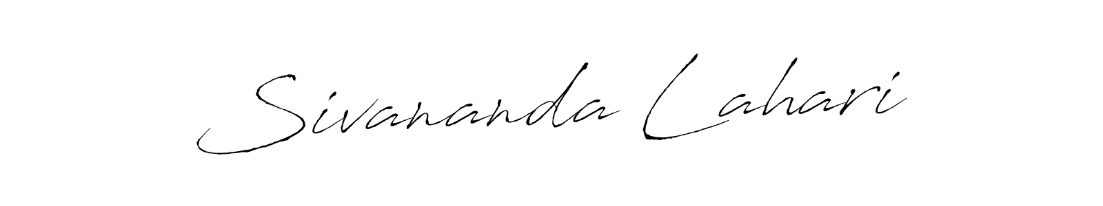 How to make Sivananda Lahari name signature. Use Antro_Vectra style for creating short signs online. This is the latest handwritten sign. Sivananda Lahari signature style 6 images and pictures png