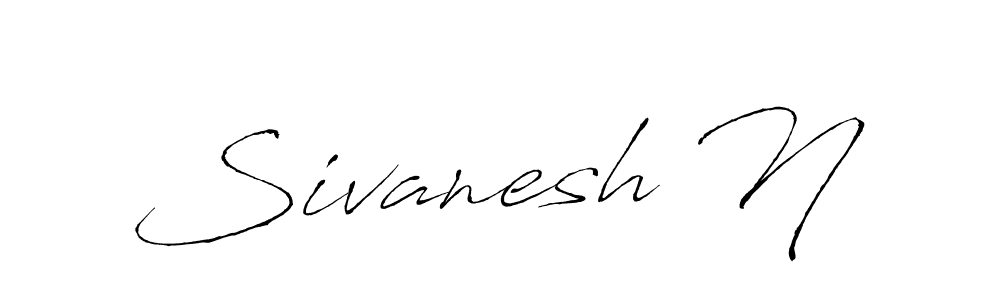 Make a beautiful signature design for name Sivanesh N. With this signature (Antro_Vectra) style, you can create a handwritten signature for free. Sivanesh N signature style 6 images and pictures png