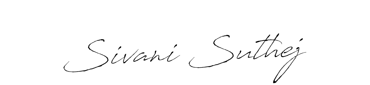 Similarly Antro_Vectra is the best handwritten signature design. Signature creator online .You can use it as an online autograph creator for name Sivani Suthej. Sivani Suthej signature style 6 images and pictures png