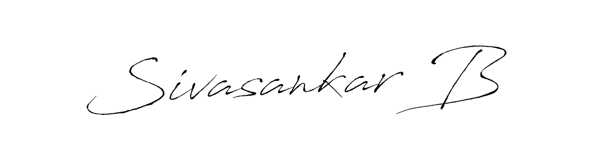 How to make Sivasankar B name signature. Use Antro_Vectra style for creating short signs online. This is the latest handwritten sign. Sivasankar B signature style 6 images and pictures png