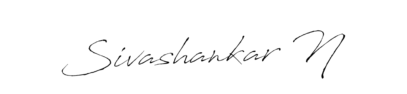 How to make Sivashankar N signature? Antro_Vectra is a professional autograph style. Create handwritten signature for Sivashankar N name. Sivashankar N signature style 6 images and pictures png