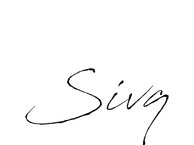 How to make Sivq name signature. Use Antro_Vectra style for creating short signs online. This is the latest handwritten sign. Sivq signature style 6 images and pictures png