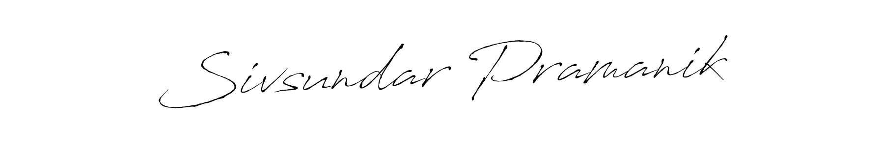 Make a beautiful signature design for name Sivsundar Pramanik. With this signature (Antro_Vectra) style, you can create a handwritten signature for free. Sivsundar Pramanik signature style 6 images and pictures png