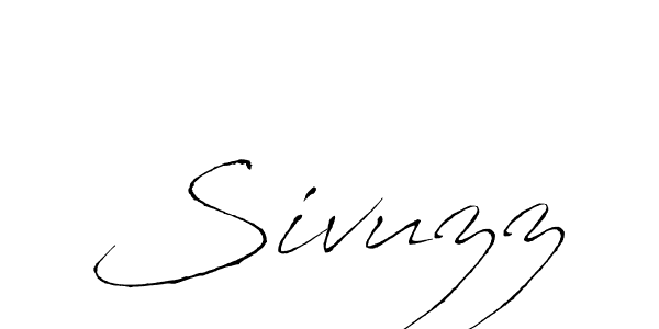 How to make Sivuzz signature? Antro_Vectra is a professional autograph style. Create handwritten signature for Sivuzz name. Sivuzz signature style 6 images and pictures png