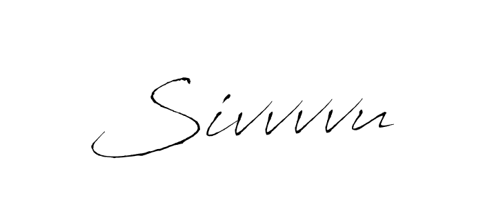 Sivvvvu stylish signature style. Best Handwritten Sign (Antro_Vectra) for my name. Handwritten Signature Collection Ideas for my name Sivvvvu. Sivvvvu signature style 6 images and pictures png