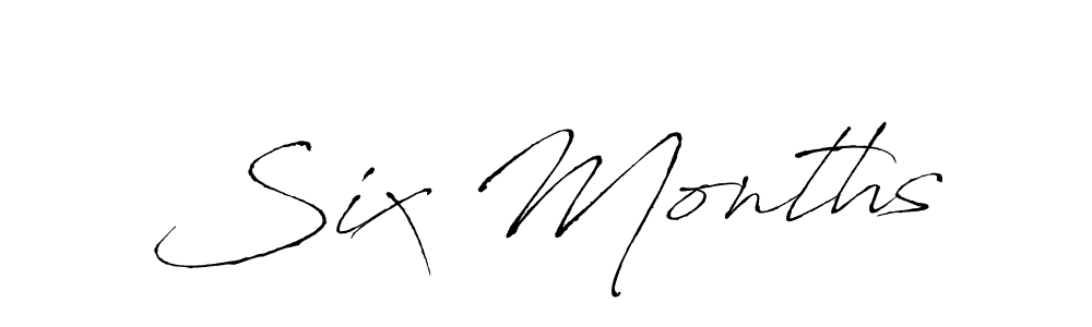 Make a beautiful signature design for name Six Months. Use this online signature maker to create a handwritten signature for free. Six Months signature style 6 images and pictures png