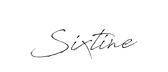 Create a beautiful signature design for name Sixtine. With this signature (Antro_Vectra) fonts, you can make a handwritten signature for free. Sixtine signature style 6 images and pictures png