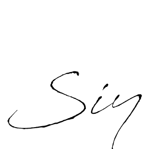 You should practise on your own different ways (Antro_Vectra) to write your name (Siy) in signature. don't let someone else do it for you. Siy signature style 6 images and pictures png