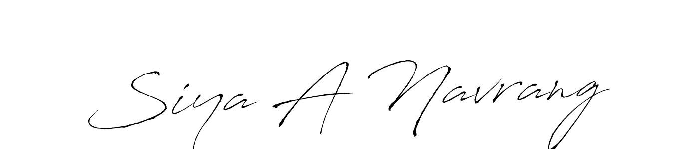 Use a signature maker to create a handwritten signature online. With this signature software, you can design (Antro_Vectra) your own signature for name Siya A Navrang. Siya A Navrang signature style 6 images and pictures png