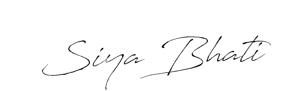 The best way (Antro_Vectra) to make a short signature is to pick only two or three words in your name. The name Siya Bhati include a total of six letters. For converting this name. Siya Bhati signature style 6 images and pictures png