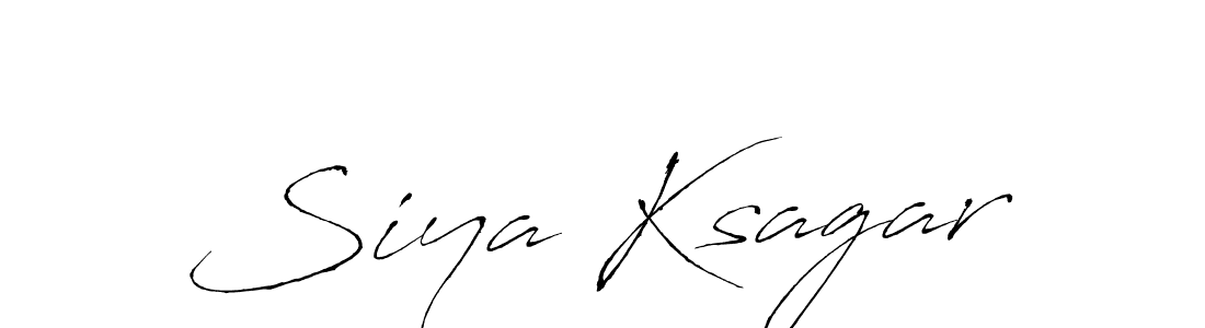 The best way (Antro_Vectra) to make a short signature is to pick only two or three words in your name. The name Siya Ksagar include a total of six letters. For converting this name. Siya Ksagar signature style 6 images and pictures png