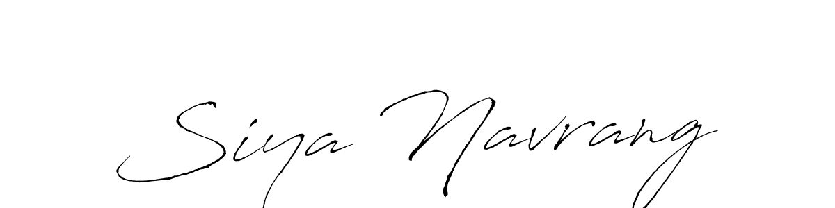 Siya Navrang stylish signature style. Best Handwritten Sign (Antro_Vectra) for my name. Handwritten Signature Collection Ideas for my name Siya Navrang. Siya Navrang signature style 6 images and pictures png