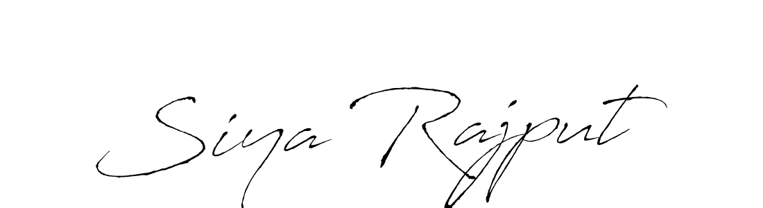 Siya Rajput stylish signature style. Best Handwritten Sign (Antro_Vectra) for my name. Handwritten Signature Collection Ideas for my name Siya Rajput. Siya Rajput signature style 6 images and pictures png