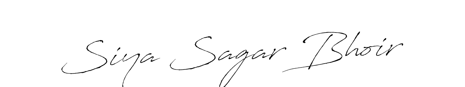 The best way (Antro_Vectra) to make a short signature is to pick only two or three words in your name. The name Siya Sagar Bhoir include a total of six letters. For converting this name. Siya Sagar Bhoir signature style 6 images and pictures png