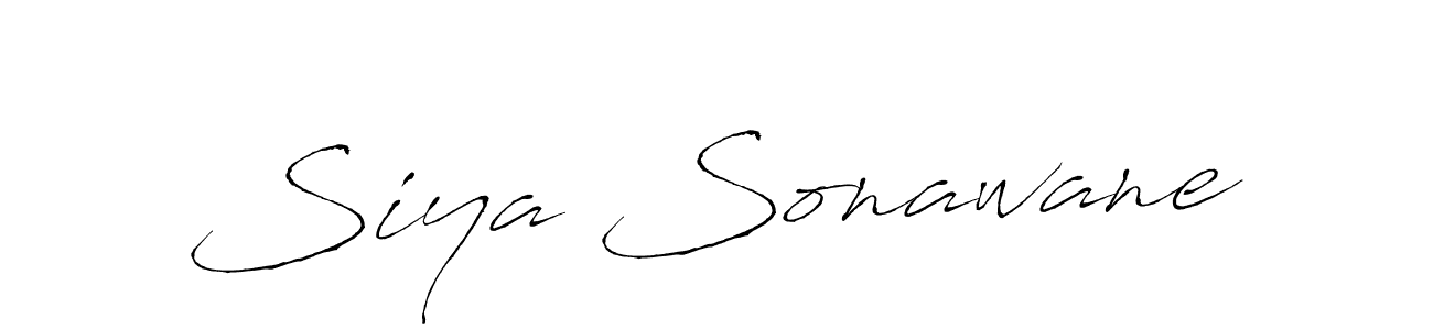 Design your own signature with our free online signature maker. With this signature software, you can create a handwritten (Antro_Vectra) signature for name Siya Sonawane. Siya Sonawane signature style 6 images and pictures png