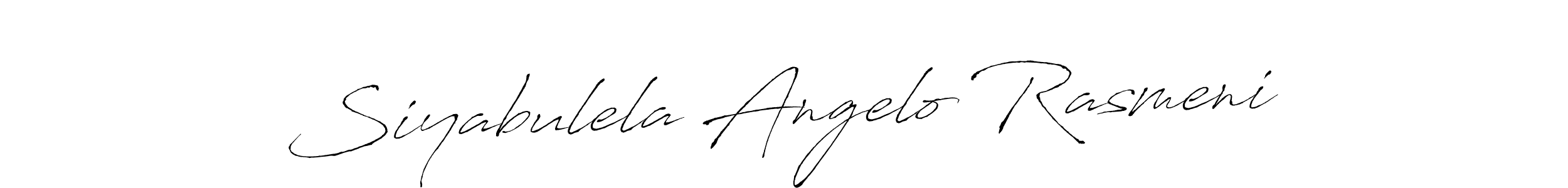 Also You can easily find your signature by using the search form. We will create Siyabulela Angelo Rasmeni name handwritten signature images for you free of cost using Antro_Vectra sign style. Siyabulela Angelo Rasmeni signature style 6 images and pictures png